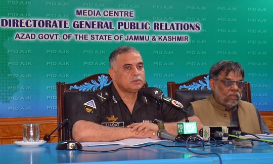 AJK police chief urges diaspora to rely on official sources amid ‘hybrid warfare’ concerns