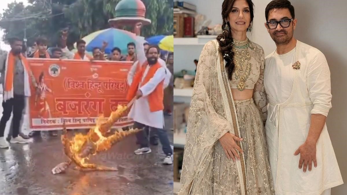 Bajrang Dal burns effigy of Aamir Khan in Bihar, alleges 'love jihad'