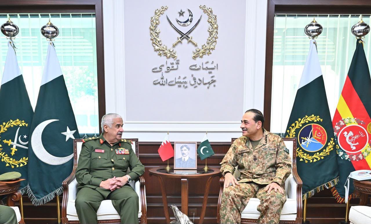 Bahrain National Guard commander holds high-level defence talks with Pakistan's military leadership