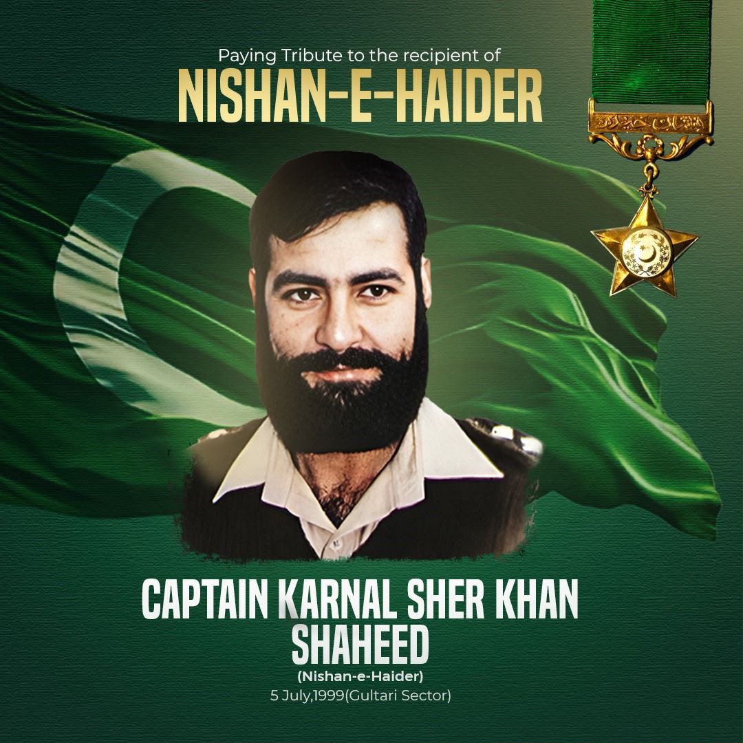 Pakistan armed forces honour Captain Karnal Sher Khan on 27th martyrdom anniversary