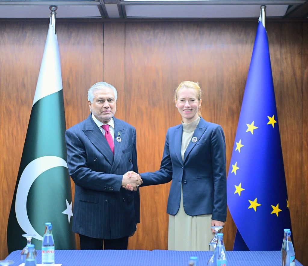 Dar, EU’s Kallas back diplomacy as only path to peace amid US-Iran tensions