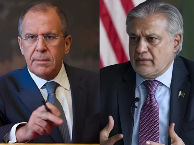 Dar, Lavrov discuss rescheduling PM Shehbaz’s Russia visit