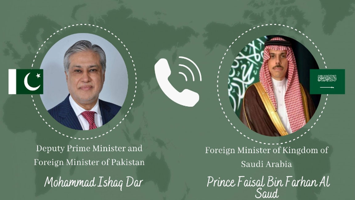 Dar, Saudi FM discuss Pakistan-China five-point plan to defuse Gulf tensions