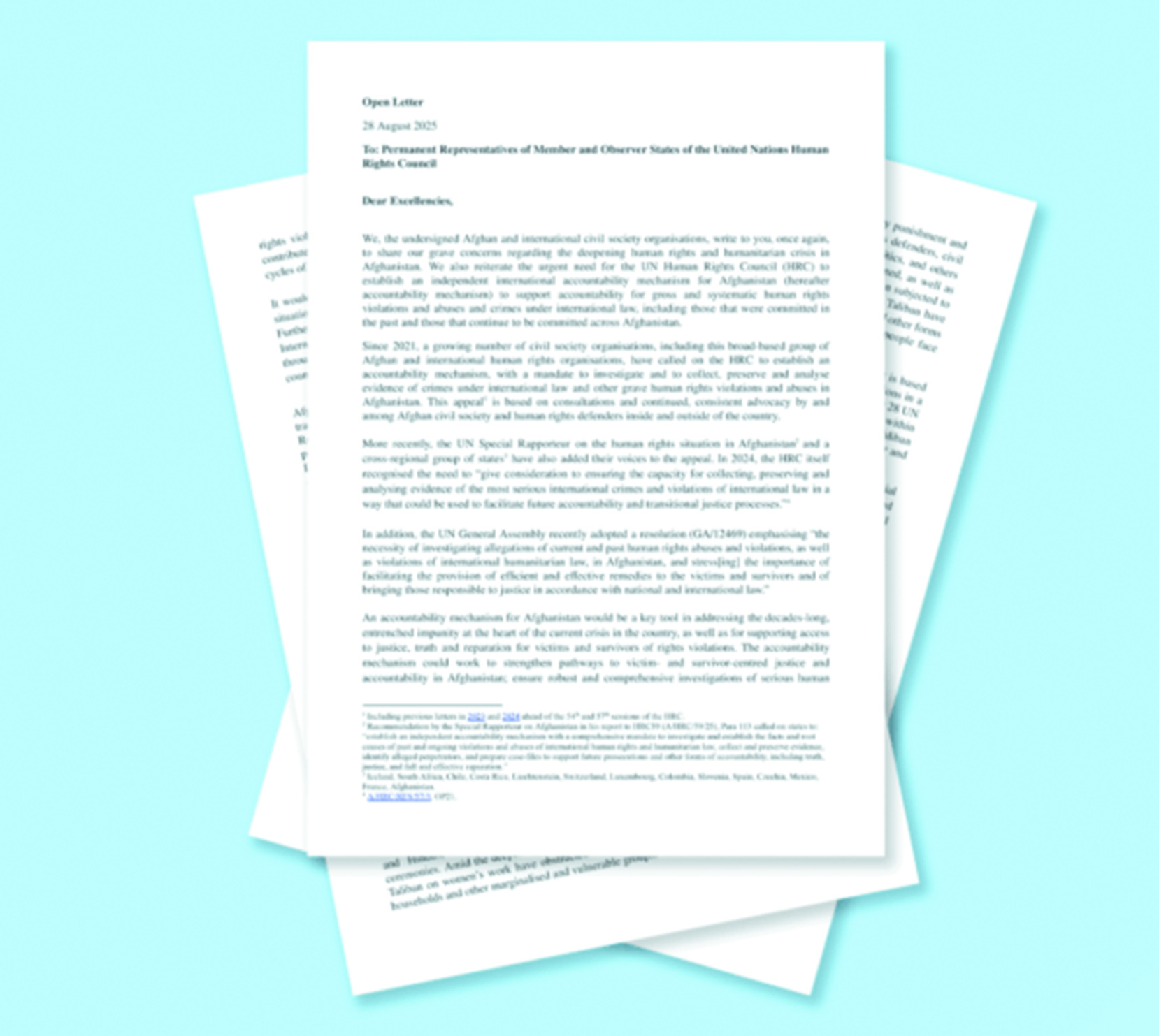 An open letter to UN on JAAC