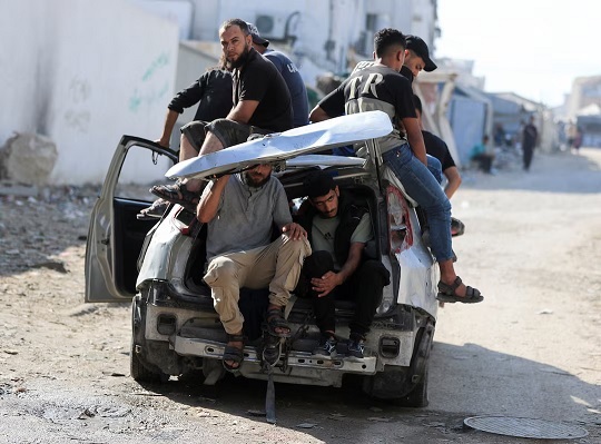 Escalating Israeli strikes kill five people in Gaza, medics say