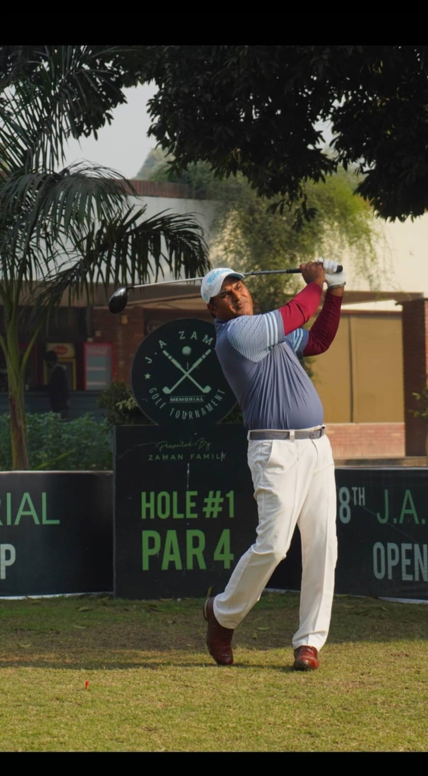 Matloob Ahmed shines with stunning 64 to lead J.A. Zaman Open Golf
