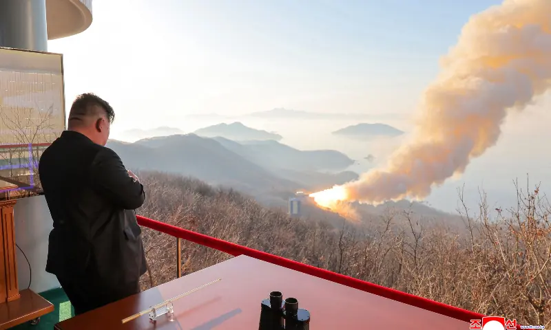 Kim Jong Un supervises powerful rocket engine test in fresh weapons push