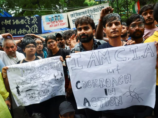 Indian exam protest forces parliament suspension, adding pressure on PM Modi