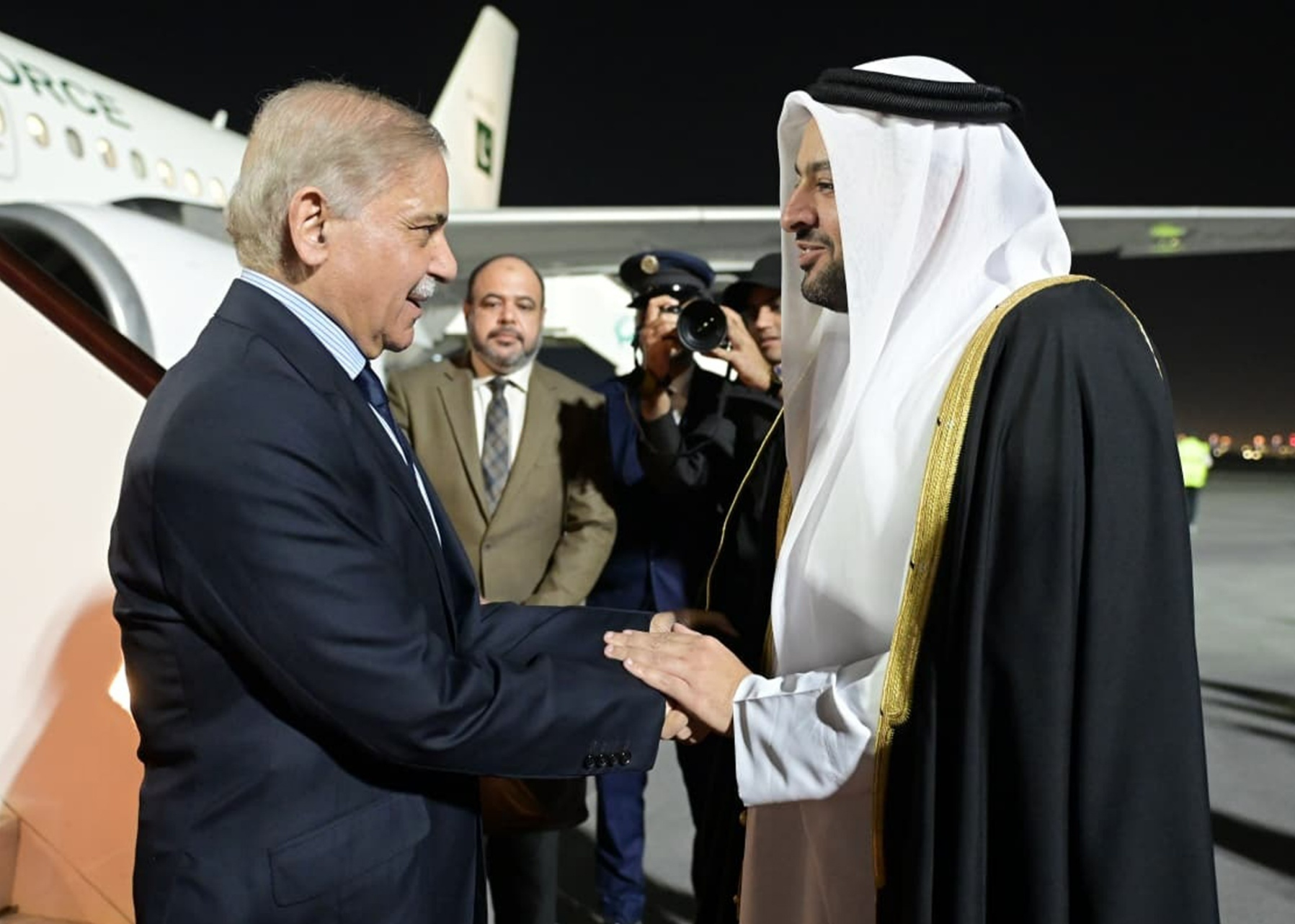 PM Shehbaz arives in Qatar for two-day official visit