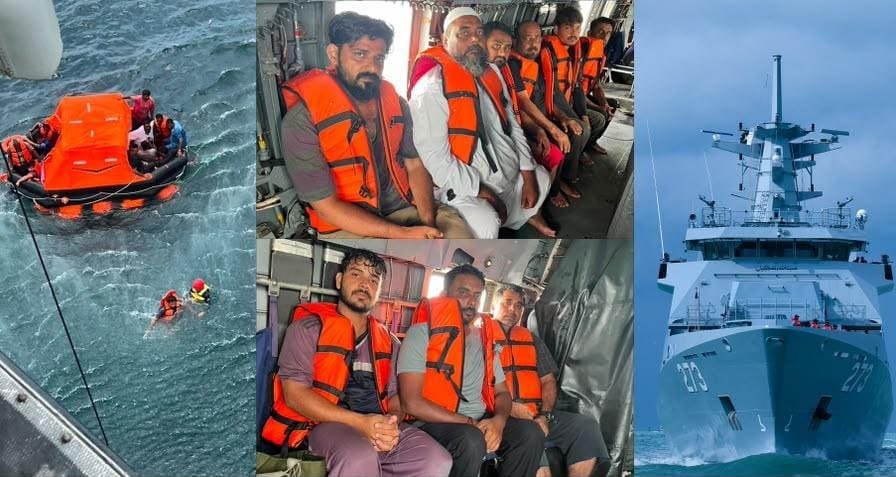 Pakistan Navy rescues all 20 crew as cargo dhow sinks off Ormara: ISPR