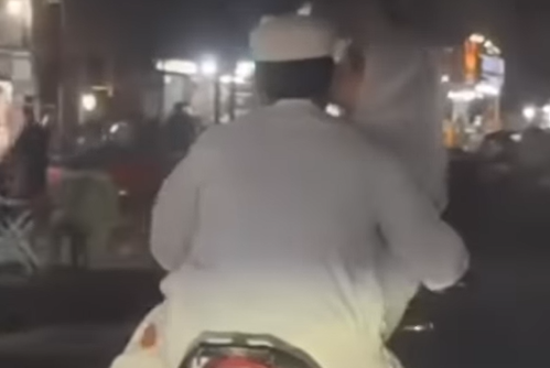 Karachi Couple's Video of Affectionate Motorcycle Riding Raises Eyebrows, Safety Alarm