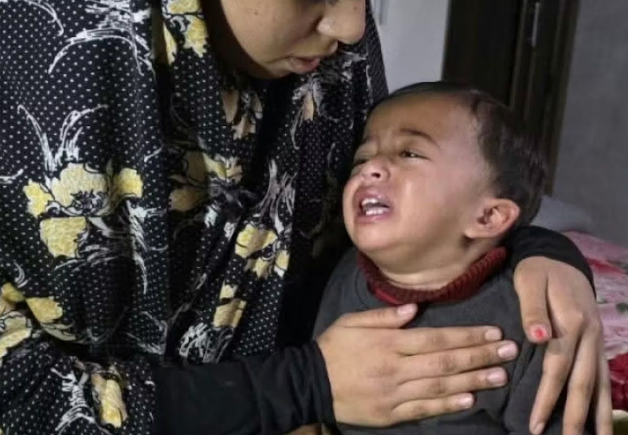 Outrage as IDF torture Palestinian toddler in front of father 