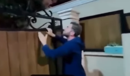 Viral video shows Israelis pleading for shelter outside minister’s house, doors stay shut