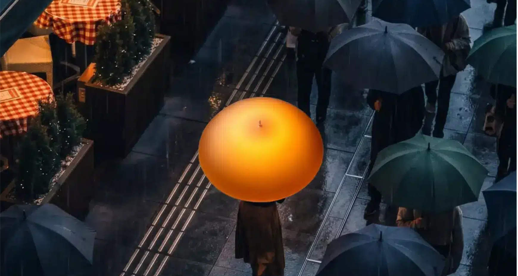 Oppo’s new smart umbrella will make you do a double take