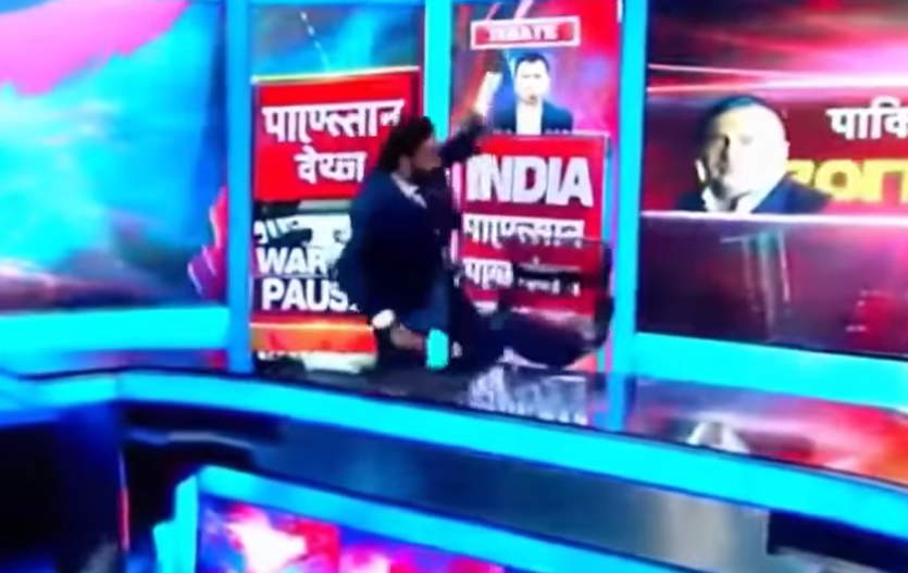 Indian media gets mocked as 'accurate' AI clip of anchor going ape shit goes viral