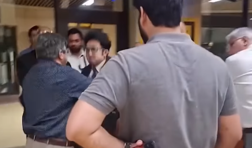 Passenger grabs and pushes Air Sial staff in heated airport clash after 8-hour delay