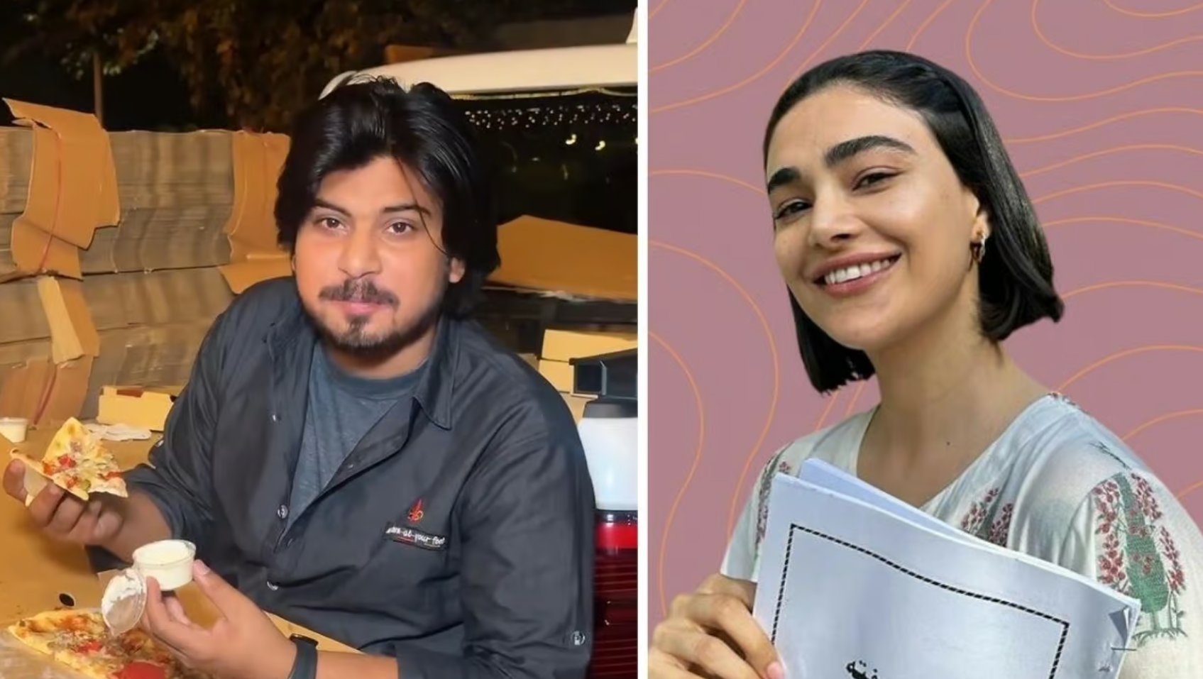 'Chal phut': Pizza comment turns personal as Saheefa, Ahtsham Riaz trade insults online