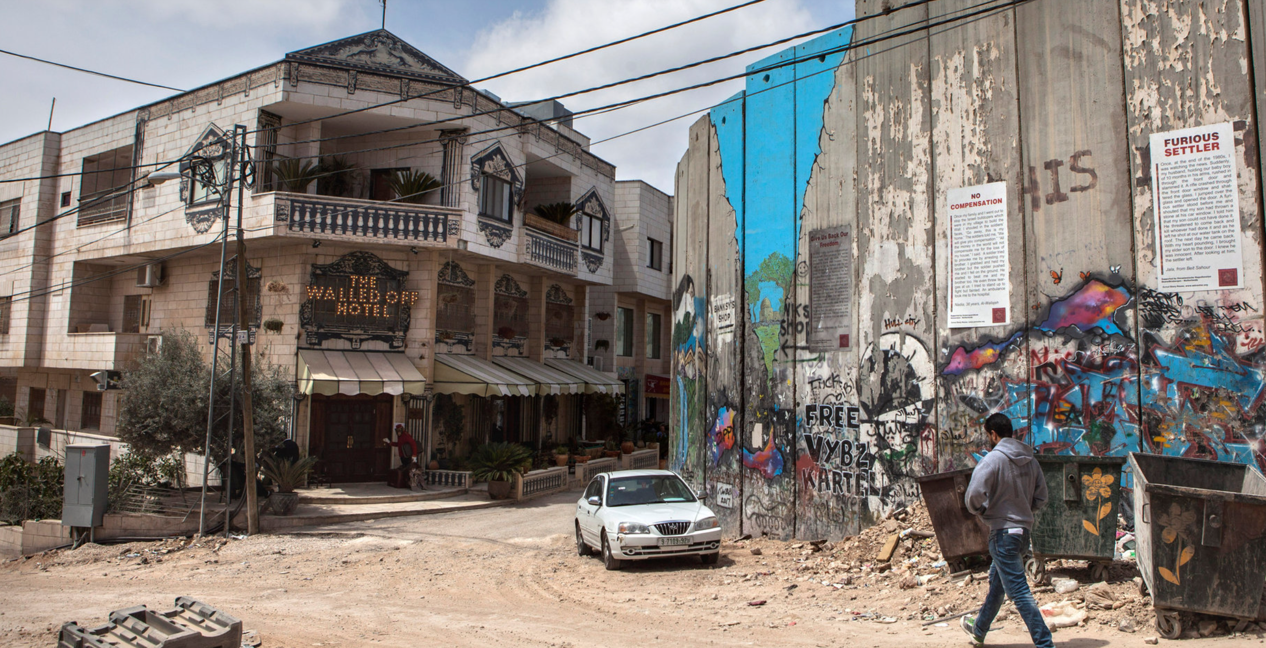 This hotel in Palestine offers the world's worst view — and guests pay extra for it