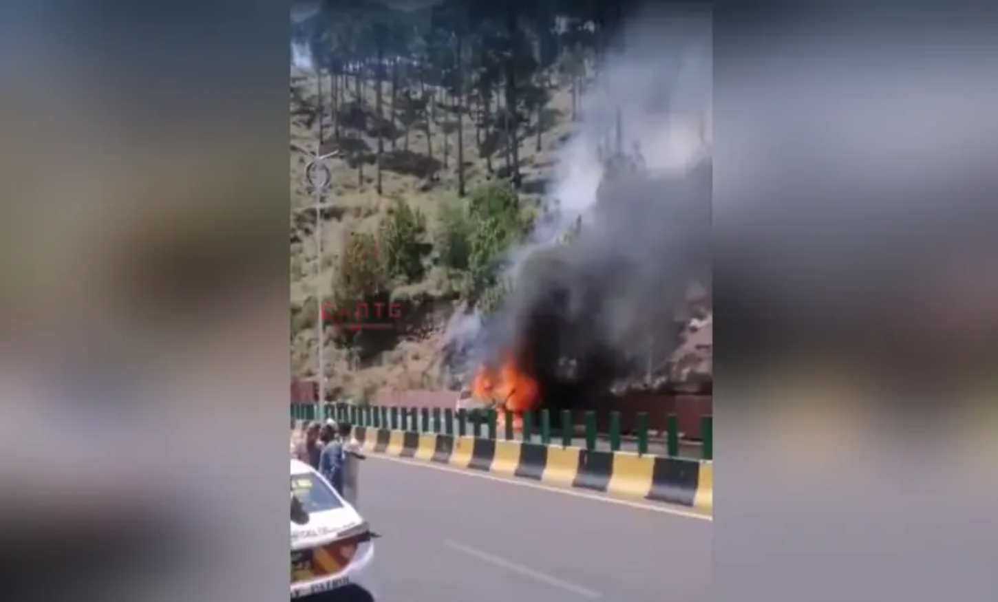 Driver negligence suspected in Murree Expressway van fire that killed 10