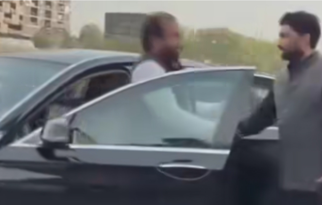 Rickshaw union chief goes viral after pulling up in BMW
