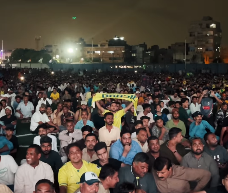 'Nobody even does this for cricket': Lyari's 3AM football crowd shocks internet
