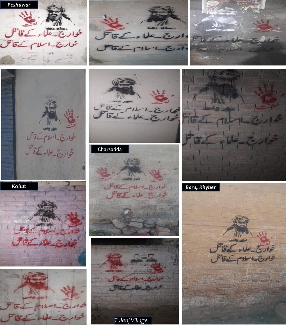 Anti-militancy wall chalkings emerge in KP