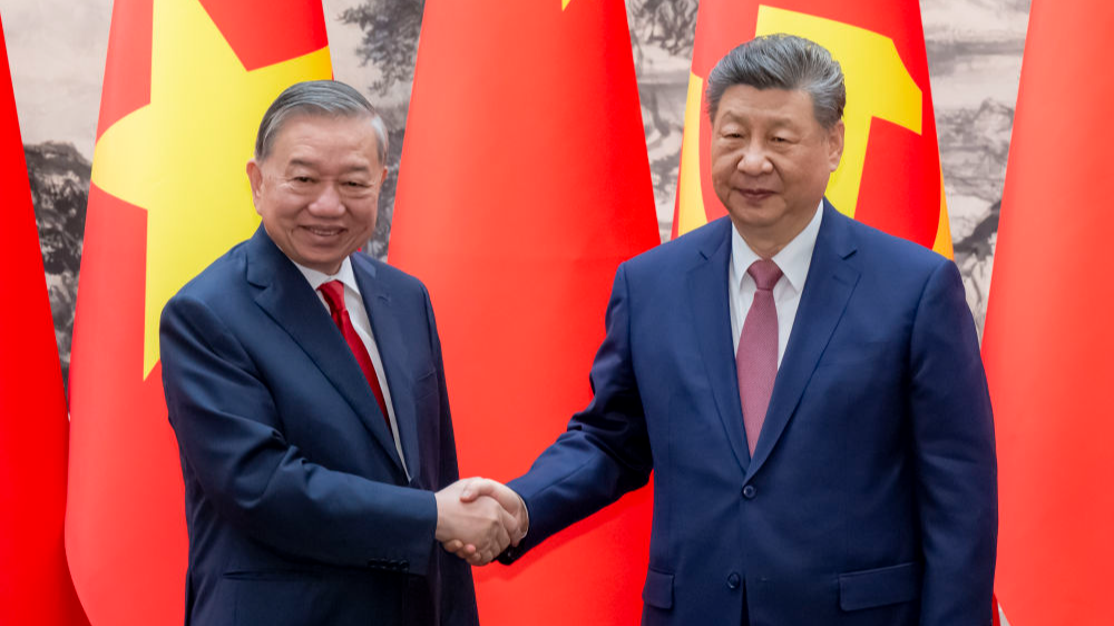 Chinese, Vietnamese top leaders hold talks on advancing wide-ranging cooperation
