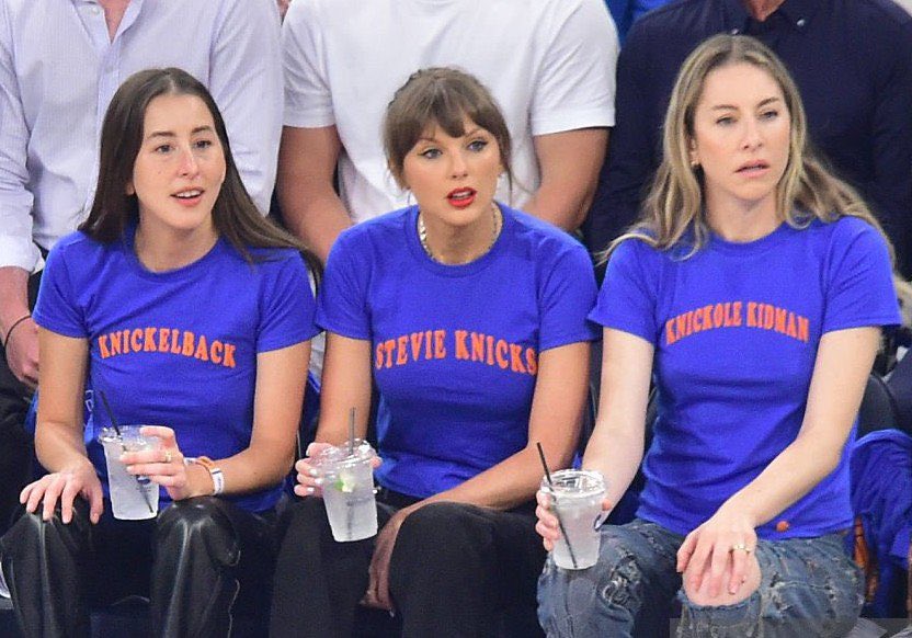 Taylor Swift and the Haim Sisters Turn the NBA Finals Into a Pun Contest