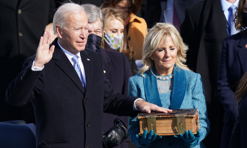 Joe Biden sworn in as 46th US president, stresses unity to overcome challenges