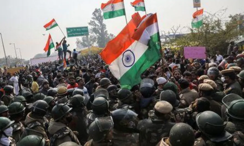 Clashes break at out at key farmers' protest site in Indian capital