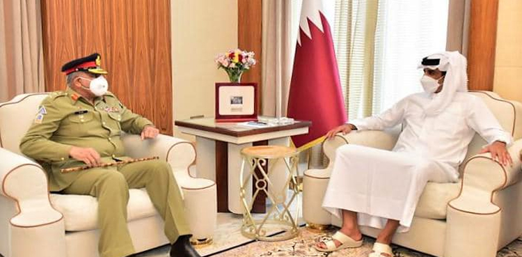 COAS Bajwa, Qatar's emir discuss security cooperation