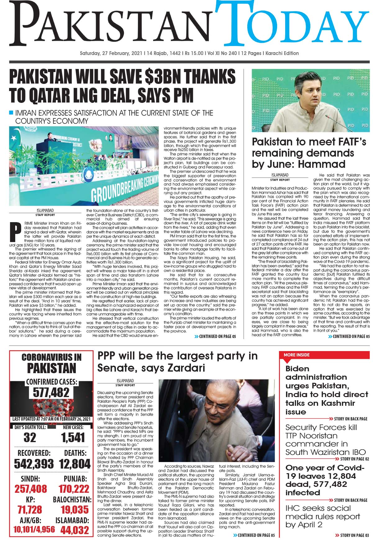 Epaper – February 27 KHI 2021