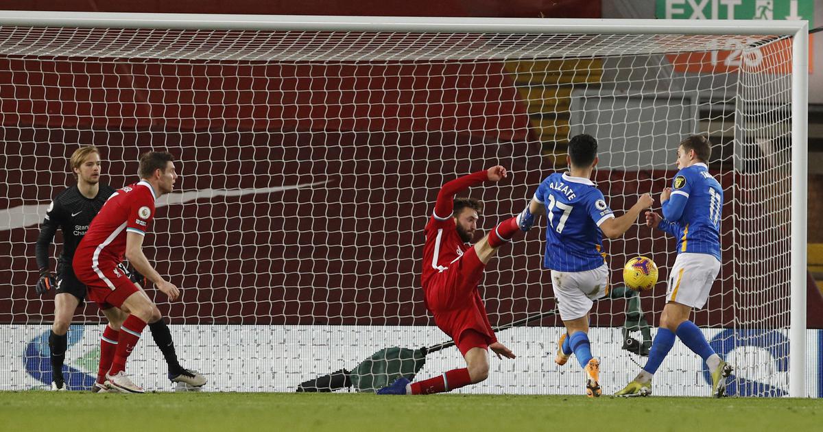 Liverpool stunned by Brighton; Man City beat Burnley to move clear at the top