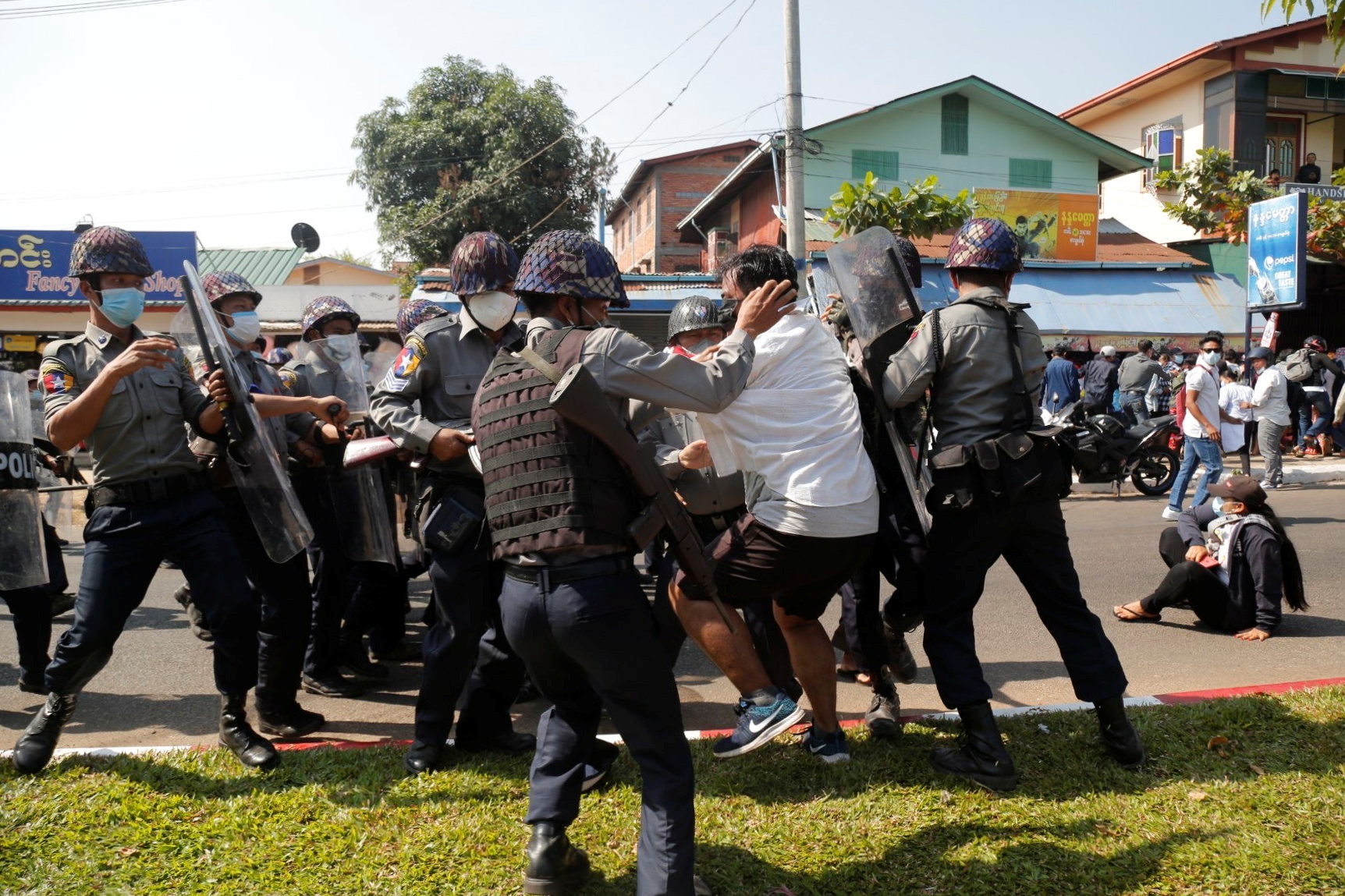 Myanmar army hunts protest backers over social media comments