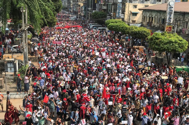 After a decade of change in Myanmar, fear of the past drives anti-coup protests