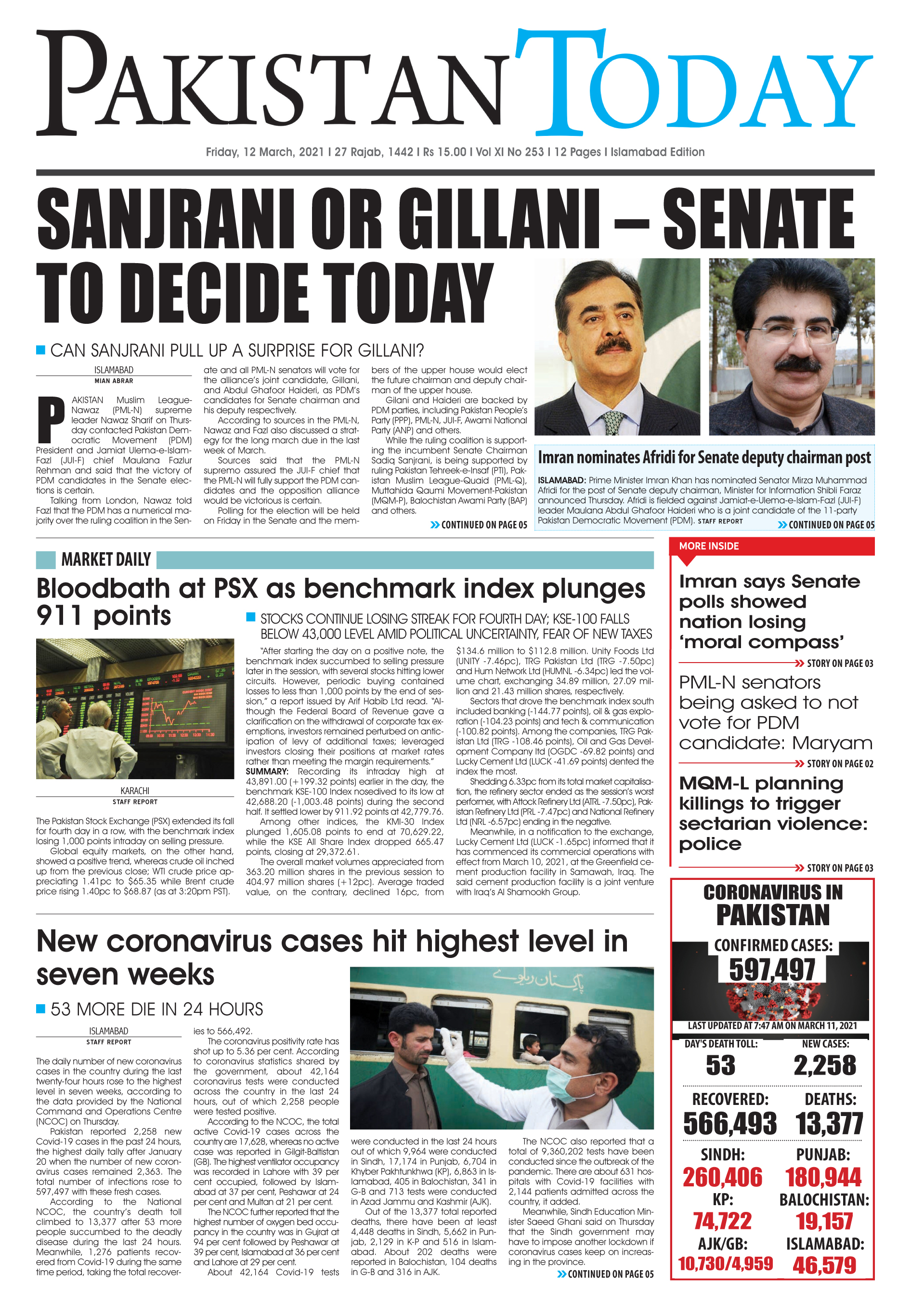 Epaper – March 12 ISB 2021