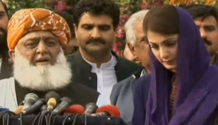 Fazl, Maryam vow to resist PPP’s efforts to clinch Opp leader’s slot in Senate