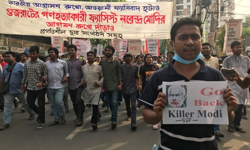 'Go back Modi': Muslims, students protest Indian PM’s visit to Bangladesh