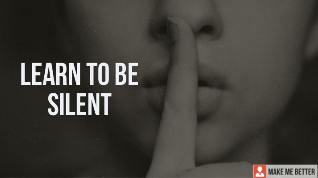 How can we be silent?