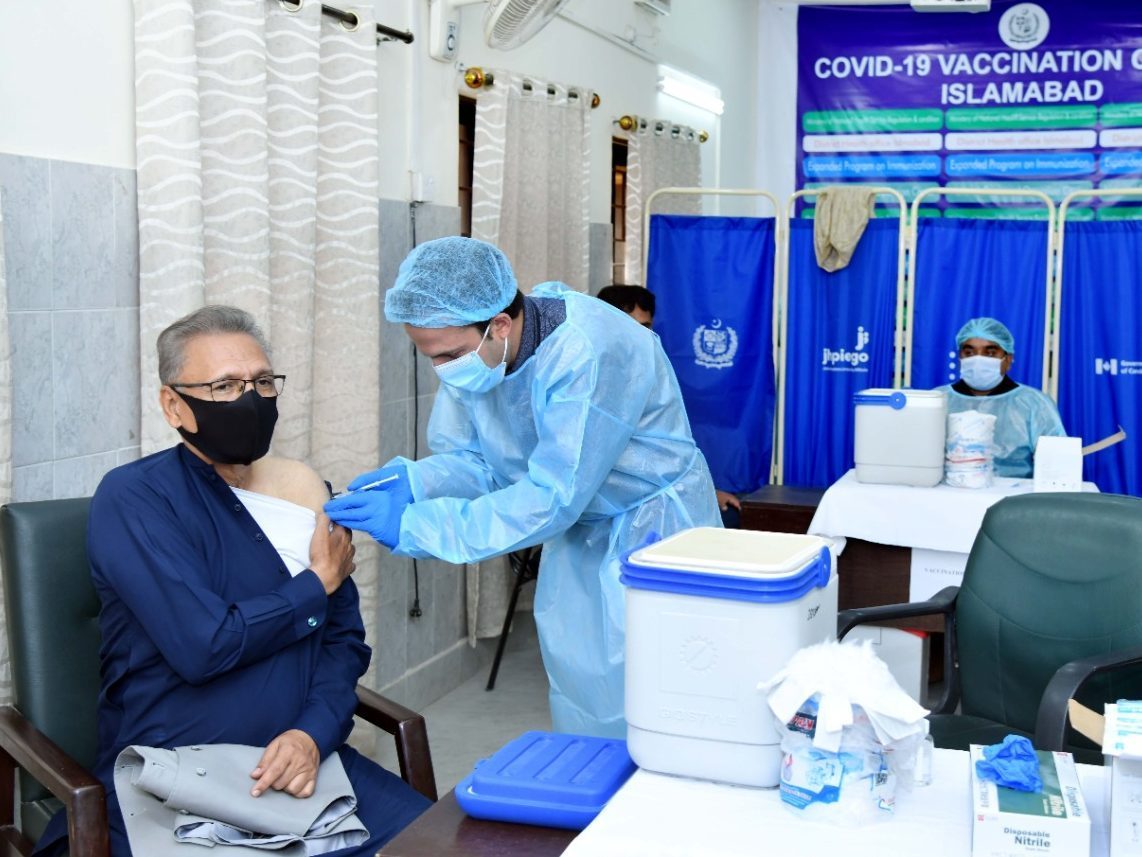 President Alvi says Covid-19 vaccination 'a must'