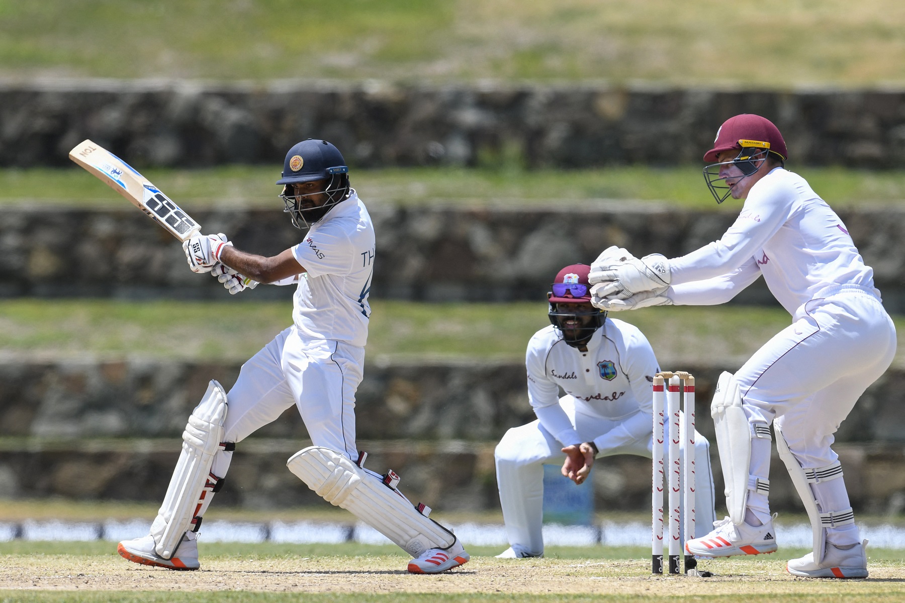 Roach strikes but Sri Lanka battle back in first Test