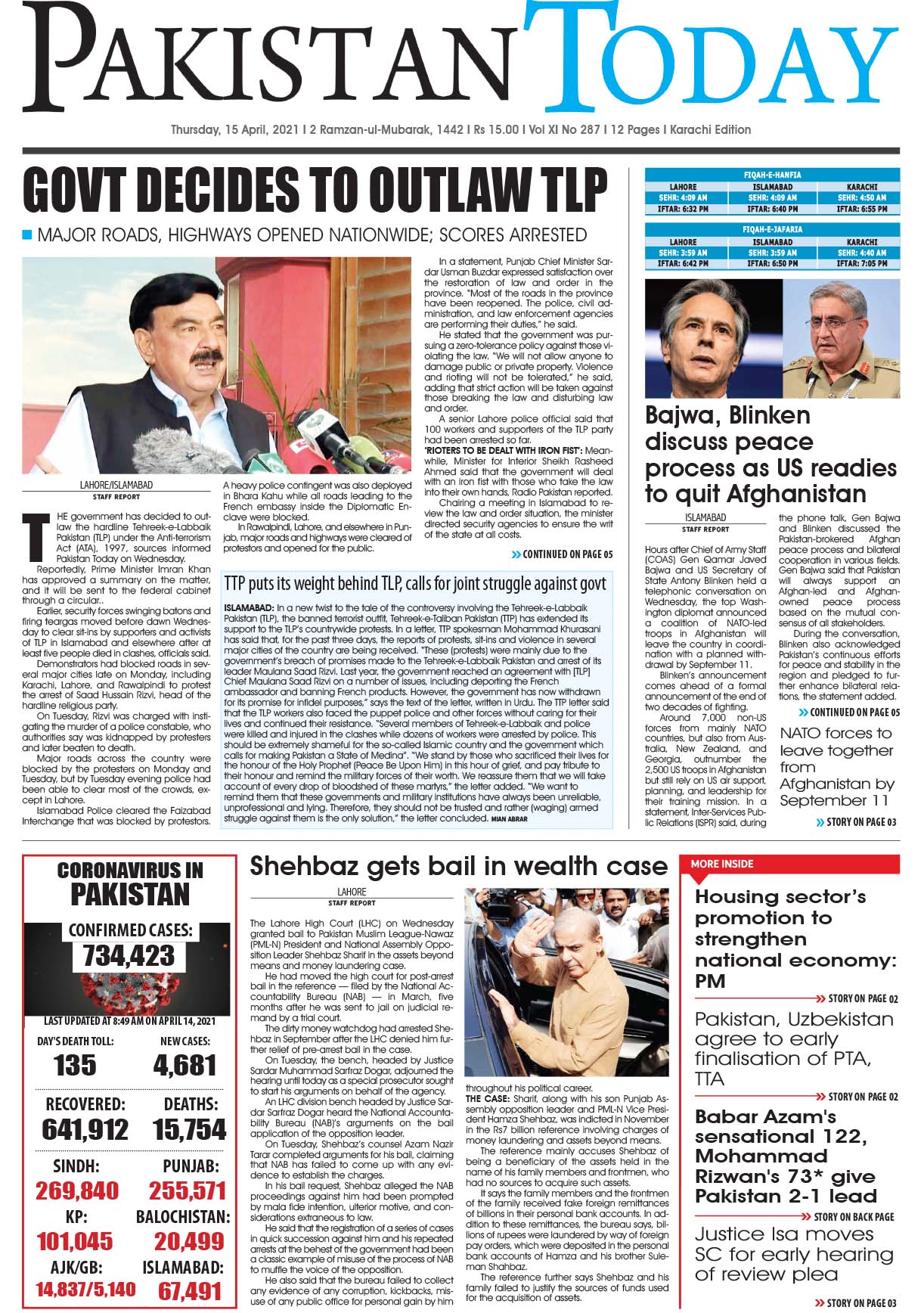Epaper – April 15 KHI 2021