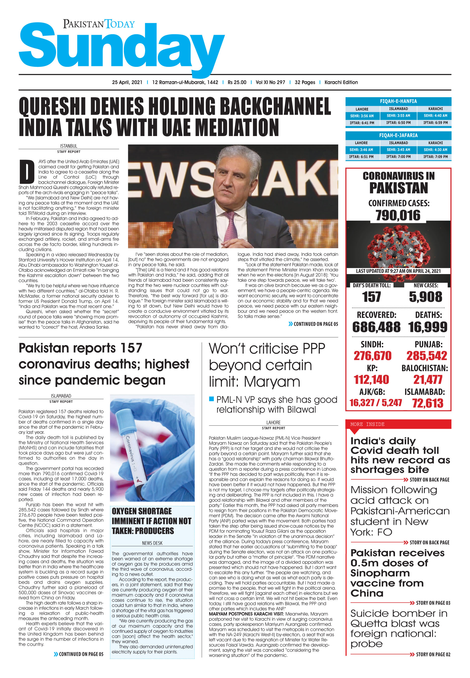 Epaper – April 25 KHI 2021