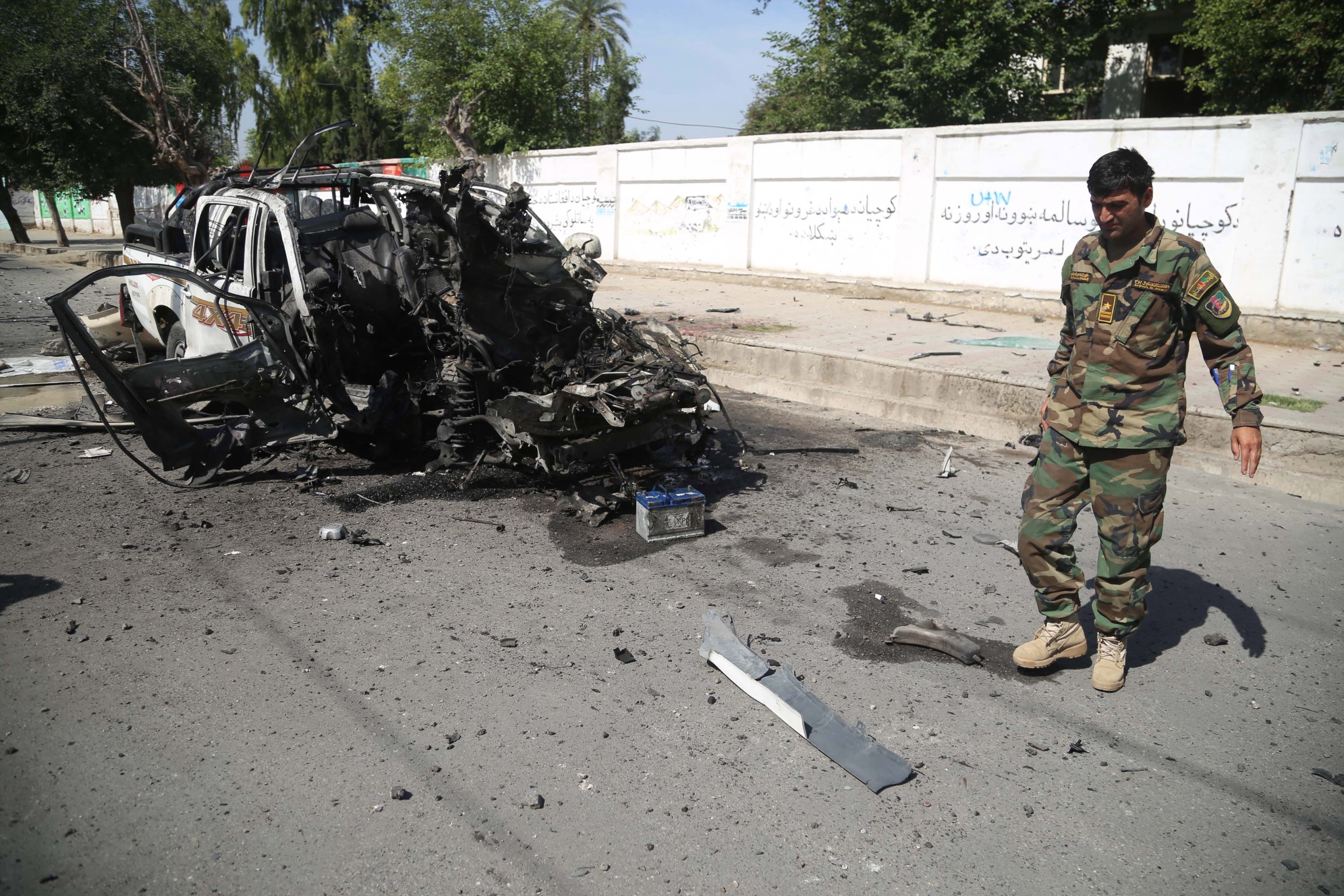 Rocket hits Afghan government compound during ceremony, 16 children hurt