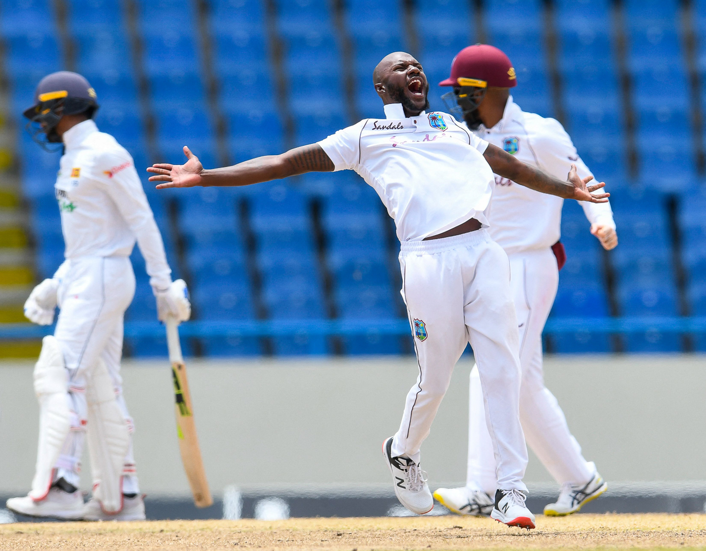 Sri Lanka wobble as Gabriel, Blackwood claim wickets