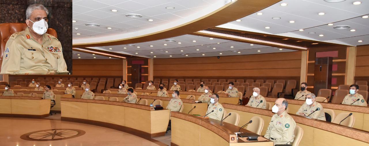 Corps commanders review security situation, Covid-19 third wave