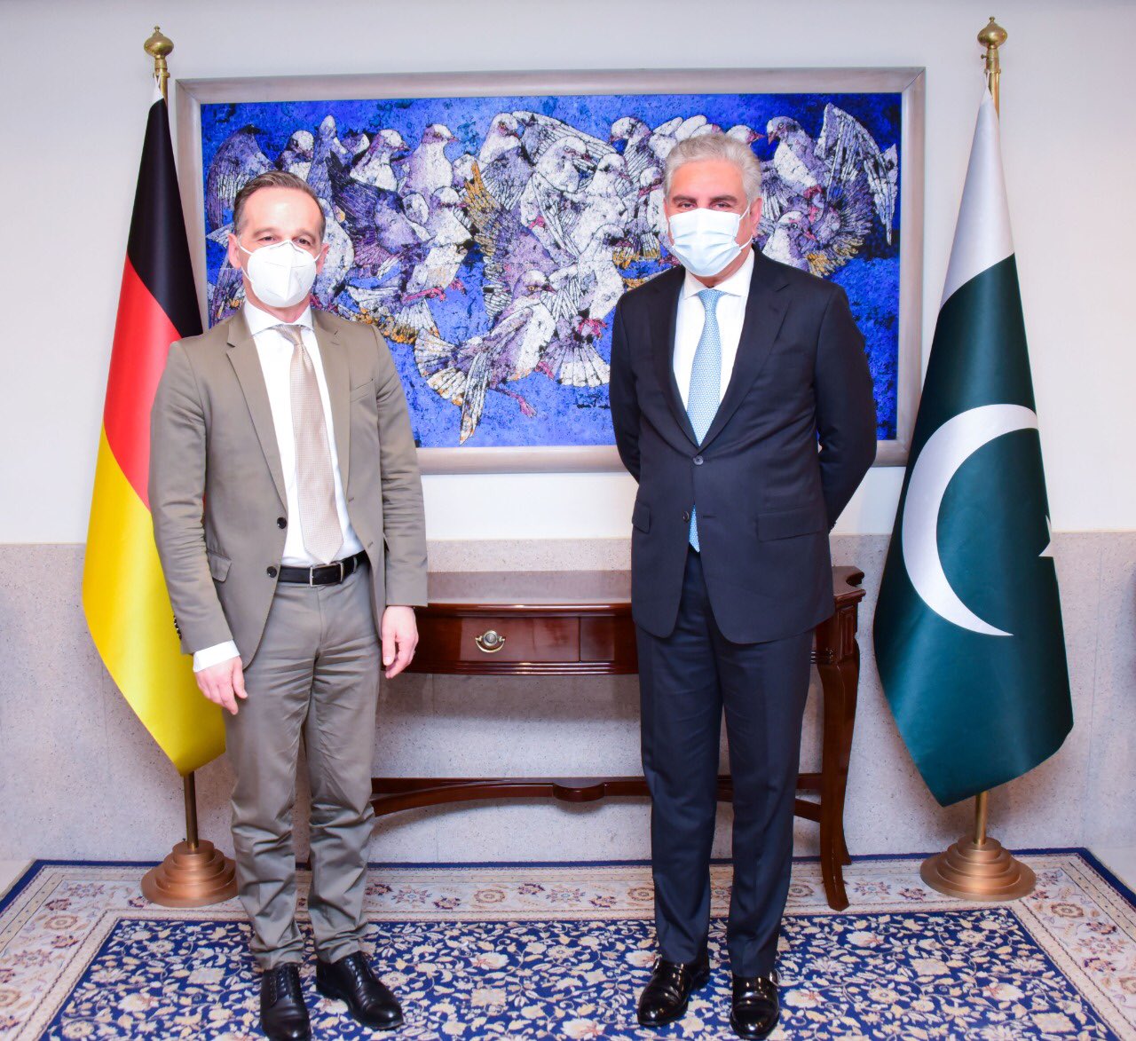 Qureshi, German counterpart discuss Afghan peace process