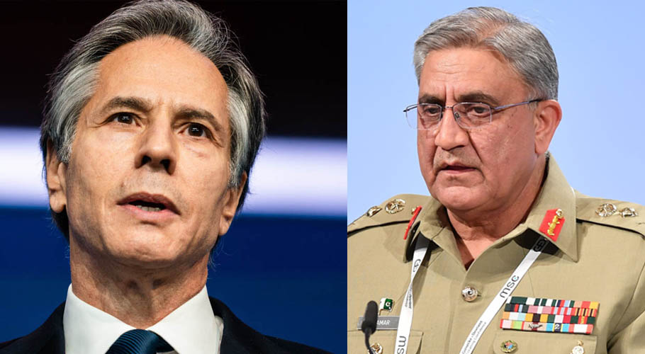 Bajwa, Blinken discuss peace process as US readies to quit Afghanistan