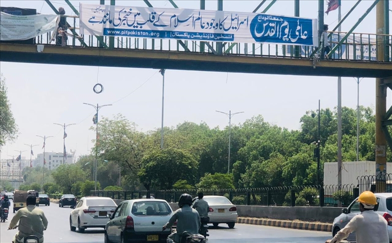 Signs condemning Israel occupation of Palestine pop up ahead of Jerusalem Day
