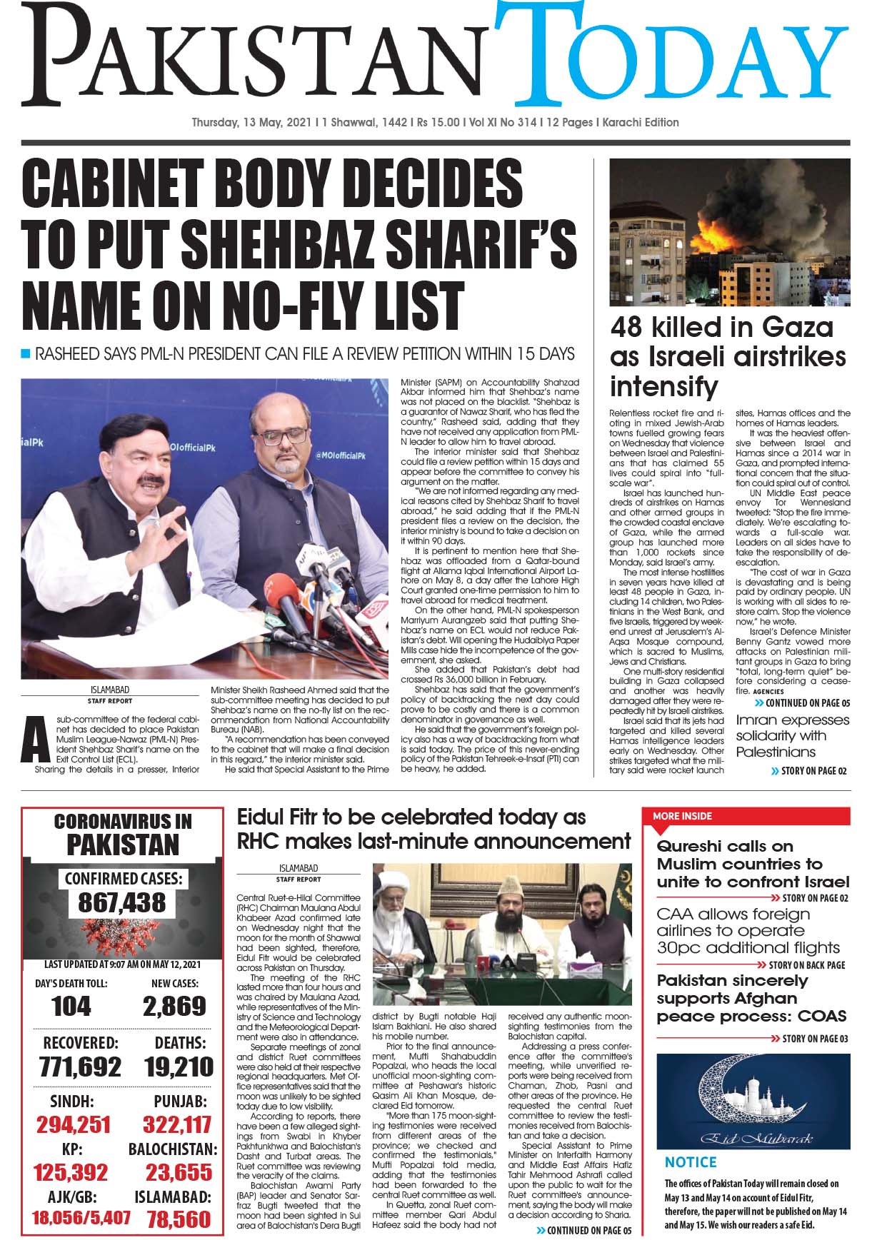 Epaper – May 13 KHI 2021